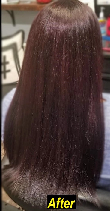 Beautiful brunette hair coloring