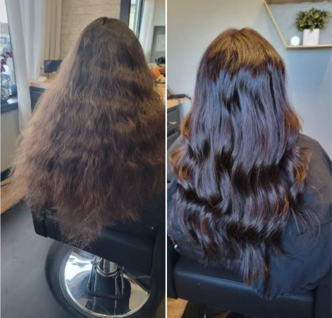 Beautiful brunette hair coloring